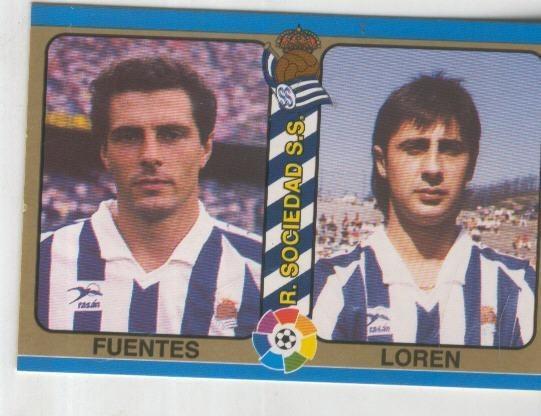 Cromos: Futbol Total Liga 95: R.Sociedad S.S. numero 098: Fuentes y Loren