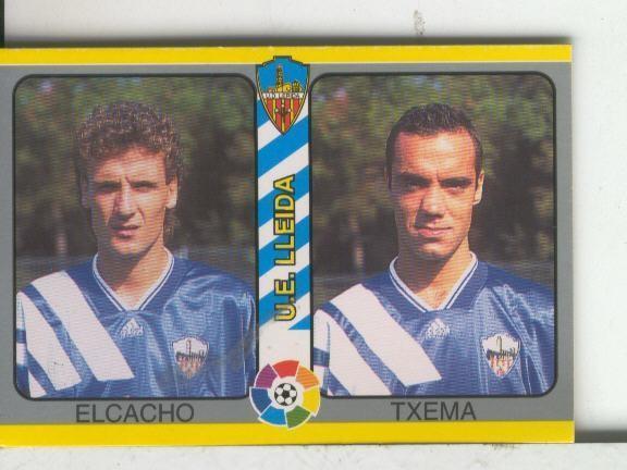 Cromos: Futbol Total Liga 95: Lleida: Elcacho y Txema