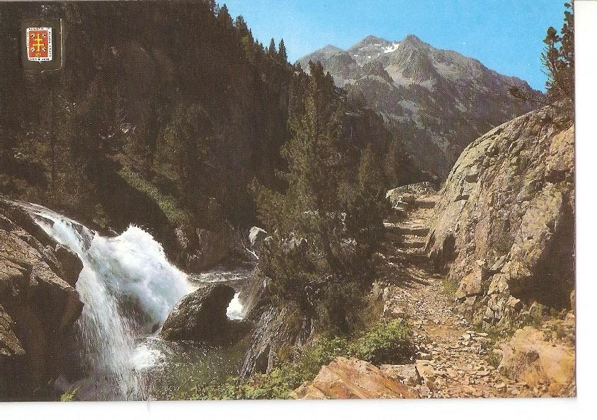 Postal 030893 : Pirineo Aragones (Huesca) Balneario de Panticosa. Camino Bachimaña Cola Caballo