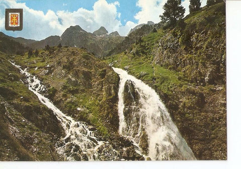Postal 031008 : Pirineo Aragones (Huesca). Balneario de Panticosa. Valle de Tena Torrente de las Argualas. Cascada