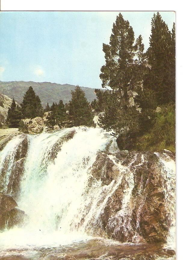 Postal 031512 : Balneario de Panticosa. Cascada en el Camino de los Lagos