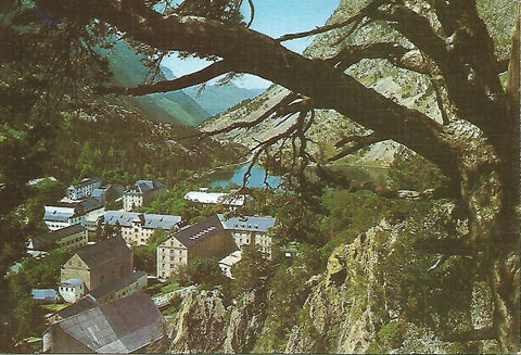 Postal 50190: BALNEARIO DE PANTICOSA - Vista parcial y lago 