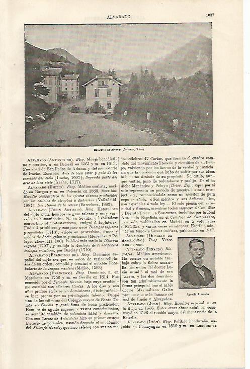 LAMINA ESPASA 11285: Balneario de Alvaneau Suiza