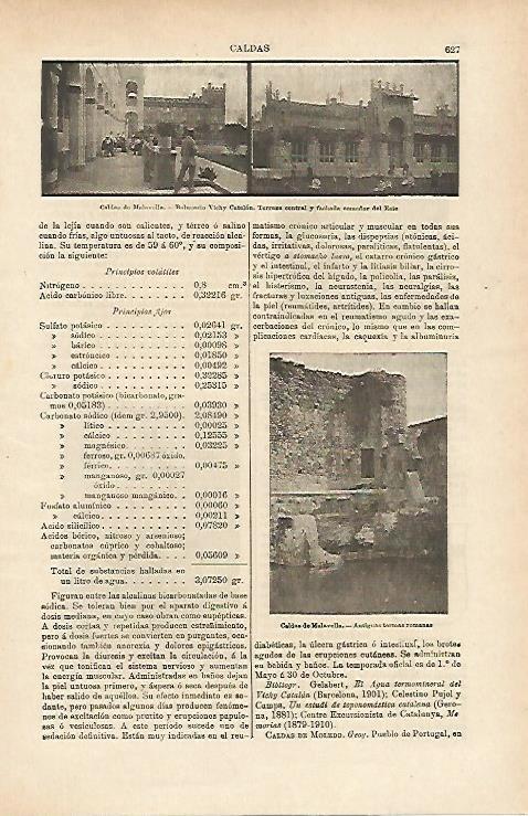 LAMINA ESPASA 14708: Balneario Vichy Catalan