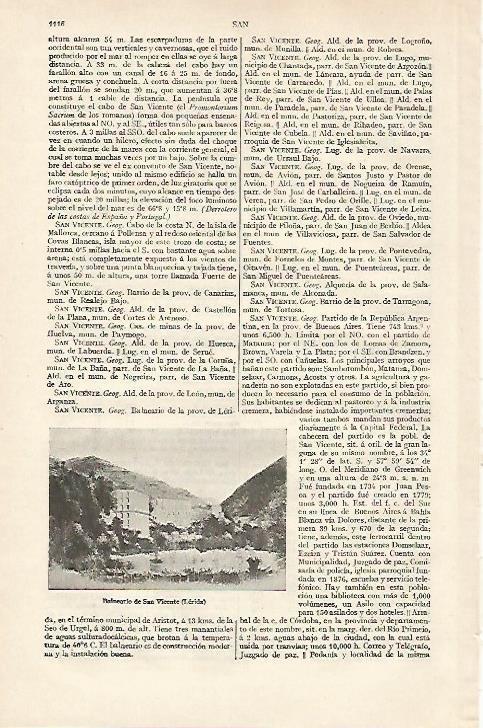 LAMINA ESPASA 18395: Balneario de San Vicenç Lleida