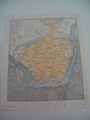 LAMINA ESPASA 1267: Plano de Toledo