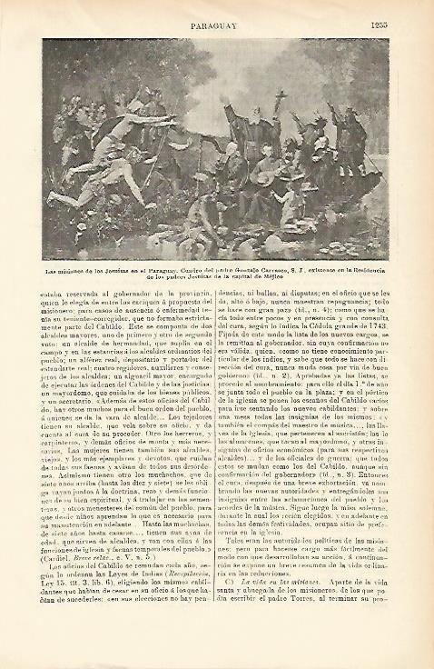 LAMINA ESPASA 1401: Las misiones de los Jesuitas obra de Carrasco