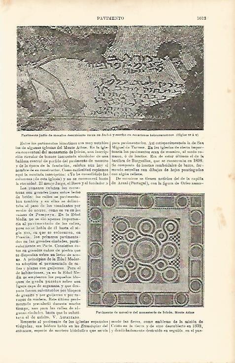 LAMINA ESPASA 2371: Pavimentos tardorromanos