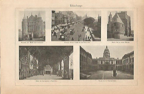 LAMINA ESPASA 6745: Edificios de Edimburgo