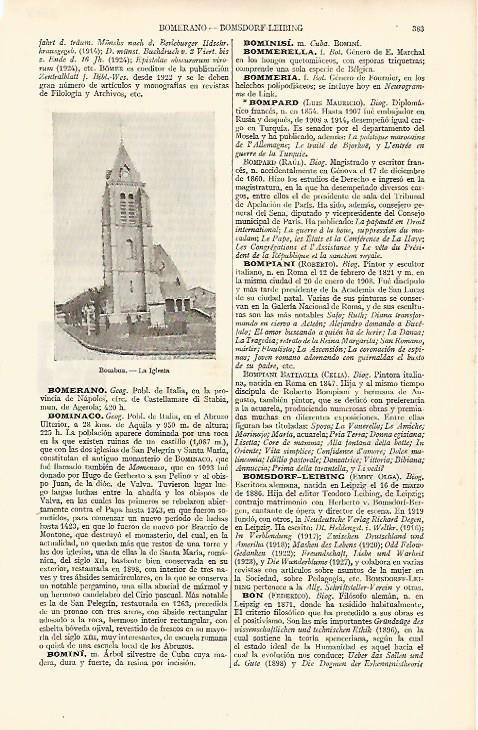 LAMINA ESPASA 8178: Iglesia de Bombon Francia