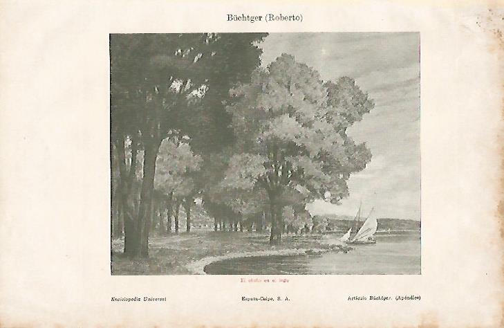 LAMINA ESPASA 8214: El otoño en el lago por R. Butchger