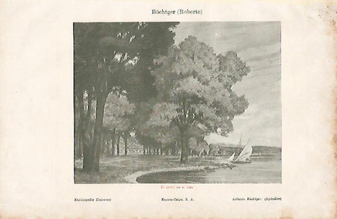 LAMINA ESPASA 8214: El otoño en el lago por R. Butchger