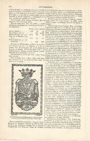 LAMINA ESPASA 8624: Ex libris del Marques de Montealegre y Conde de Oñate
