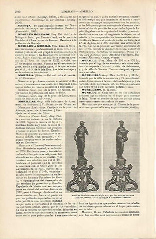 LAMINA ESPASA 8763: Morillos de chimenea del siglo XVI