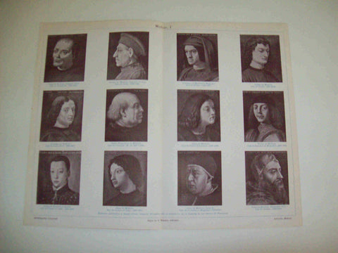 LAMINA ESPASA 11939: Retratos de los Medicis atribuidos a Bronzino