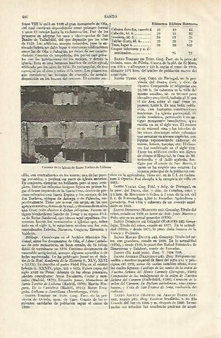 LAMINA ESPASA 12320: Iglesia de Santo Toribio de Liebana