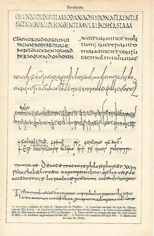 LAMINA ESPASA 16613: Escritura