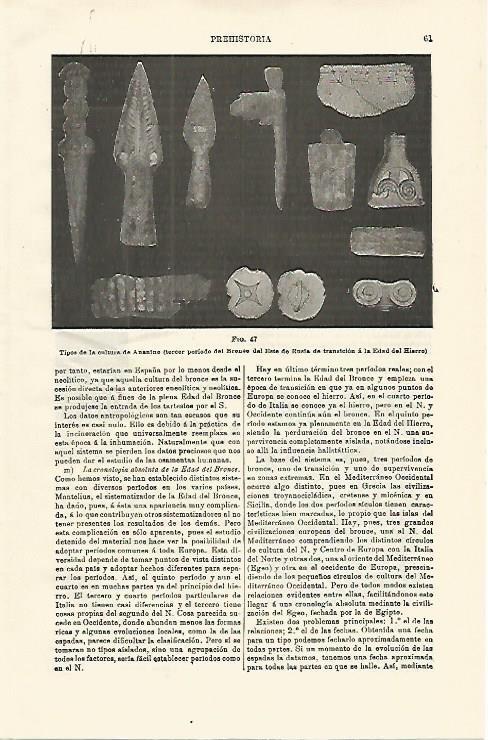LAMINA ESPASA 16723: Objetos de la cultura de Ananino