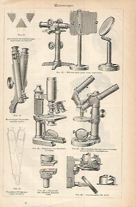 LAMINA ESPASA 17926: Microscopios