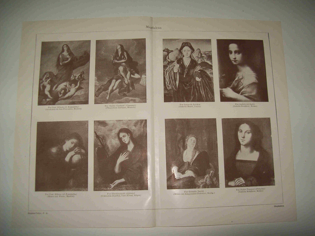 LAMINA ESPASA 18493: Representaciones de Magdalena