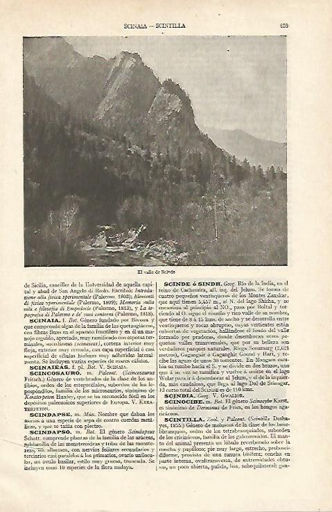 LAMINA ESPASA 12431: El valle de Scinde India