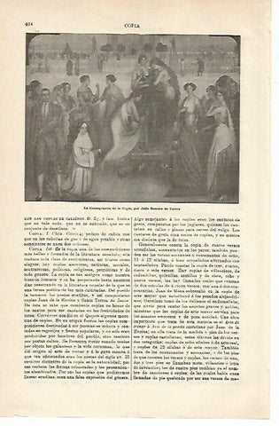 LAMINA ESPASA 14908: La Consagracion de la Copla por Julio Romero de Torres