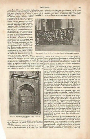 LAMINA ESPASA 19535: Sarcofago de Alvar Garcia de Valdivieso en Caceres