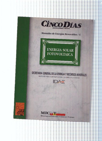 Manuales de Energias Renovables, 06: Energia solar fotovoltaica