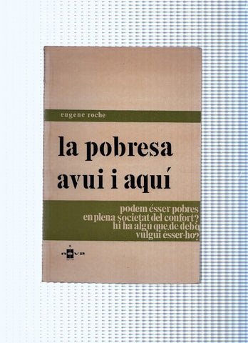 La pobresa avui i aqui
