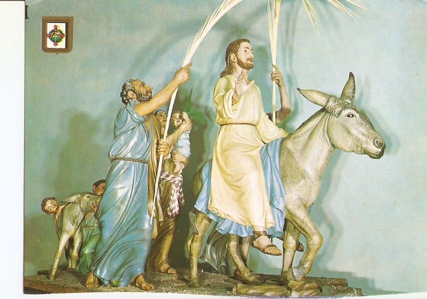 Postal 023835 : Jesus entra en Jerusalen Florentino Trapero. Semana Santa de Zamora
