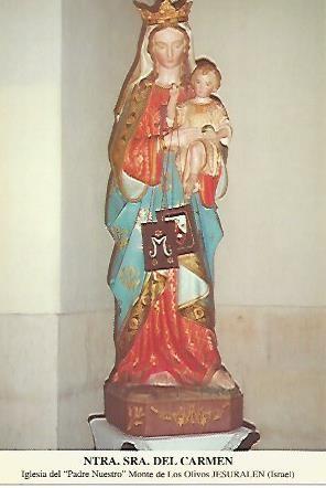 POSTAL 54503: Virgen del Carmen. Jerusalen Israel