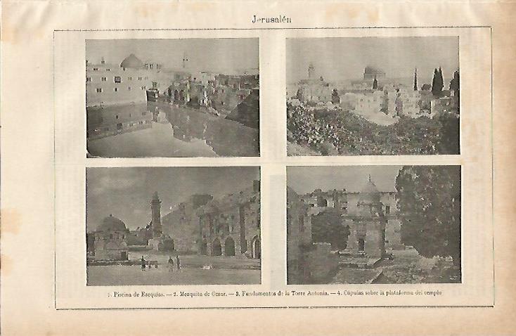 LAMINA ESPASA 6226: Lugares de Jerusalen