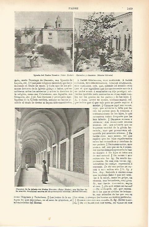 LAMINA ESPASA 7736: Iglesia del Padre Nuestro Jerusalen
