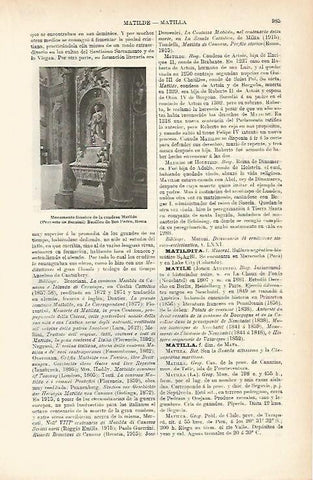LAMINA ESPASA 1194: Monumento funebre de la condesa Matilde proyecto de Bernini
