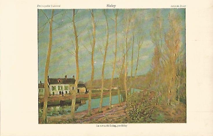 LAMINA ESPASA 2635: La curva de Loing por Sisley