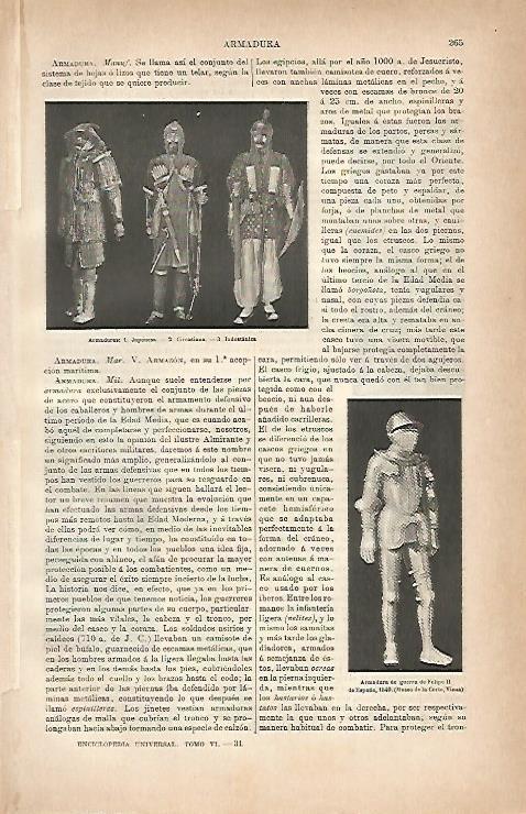 LAMINA ESPASA 5594: Armaduras de Oriente