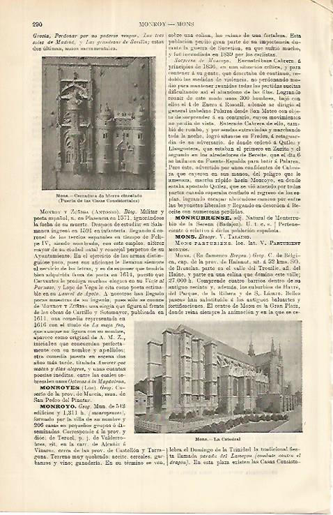 LAMINA ESPASA 8560: Catedral de Mons Belgica