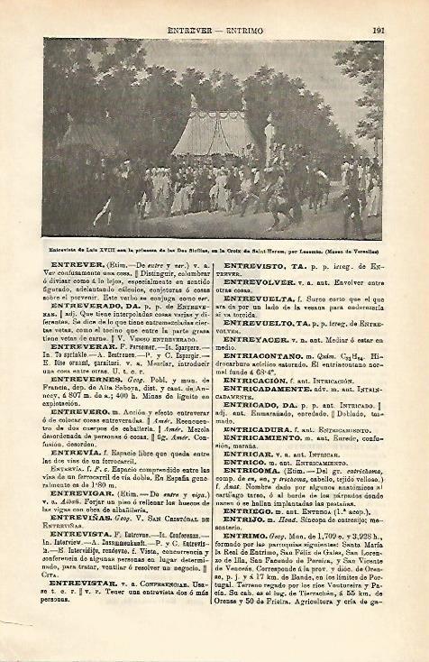 LAMINA ESPASA 16504: Entrevista de Luis XVIII con la princesa de Dos Sicilias