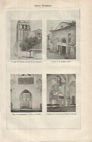 LAMINA ESPASA 12305: Vistas de Santo Domingo