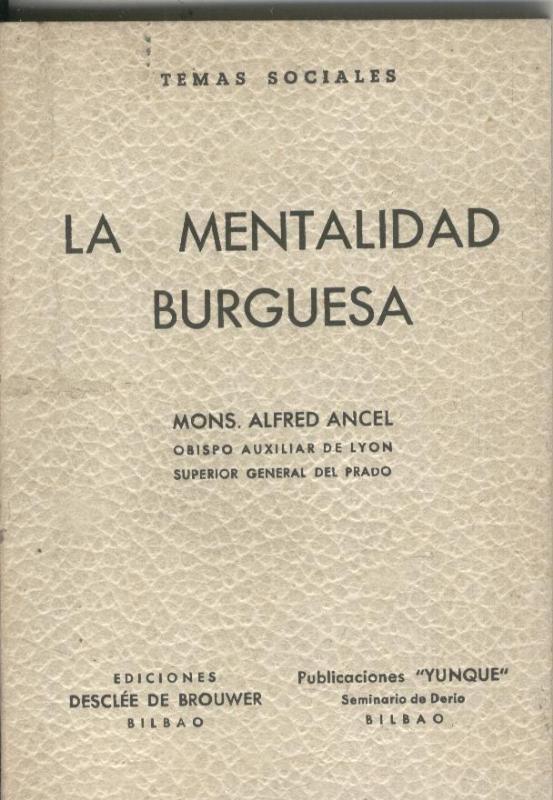 La mentalidad burguesa