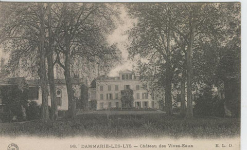 Postal castillos numero 082: Chateau des Vives Eaux