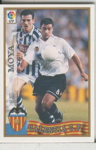 Cromos: Las Fichas de la liga 97-98: C.F.Valencia numero 207: Moya