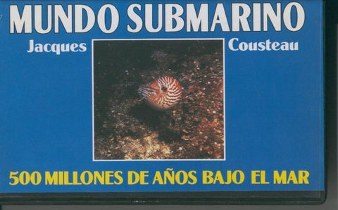 Video VHS: Jacques Cousteau: Mundo Submarino numero 21: 500 millones de años bajo el mar