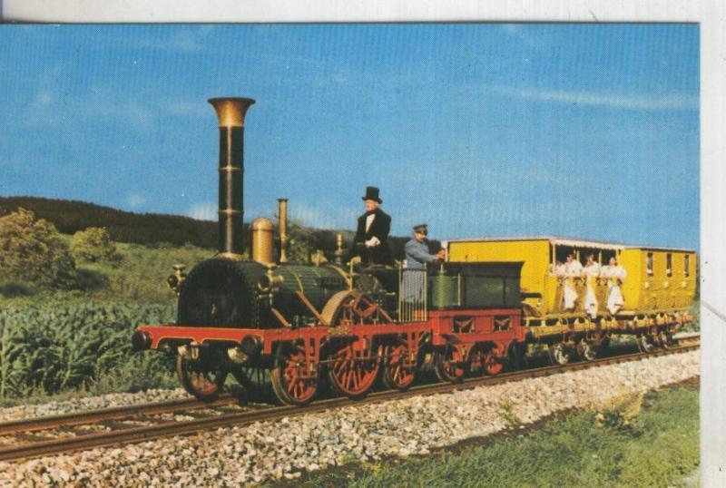 Postal 014221: Tren Erste deutsche Eisenbahn