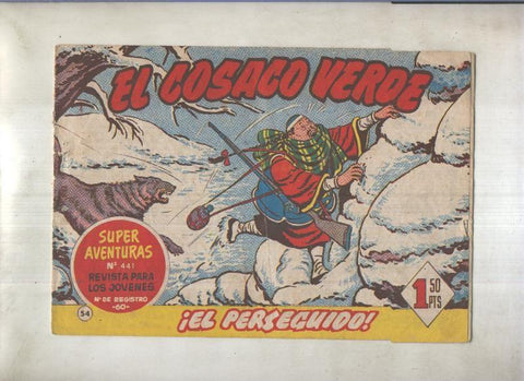 El Cosaco Verde original numero 054: El perseguido (numerado 1 en trasera)