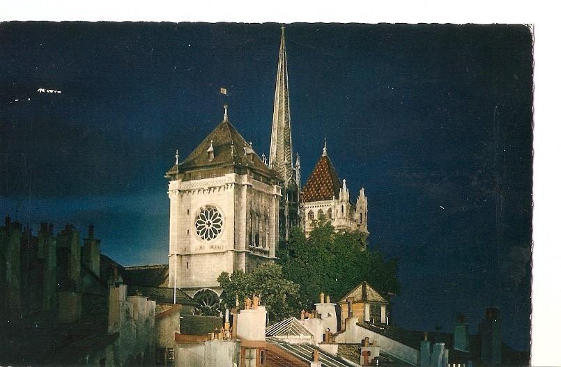 Postal 037369 : Geneve. La Cathedrale illuminee