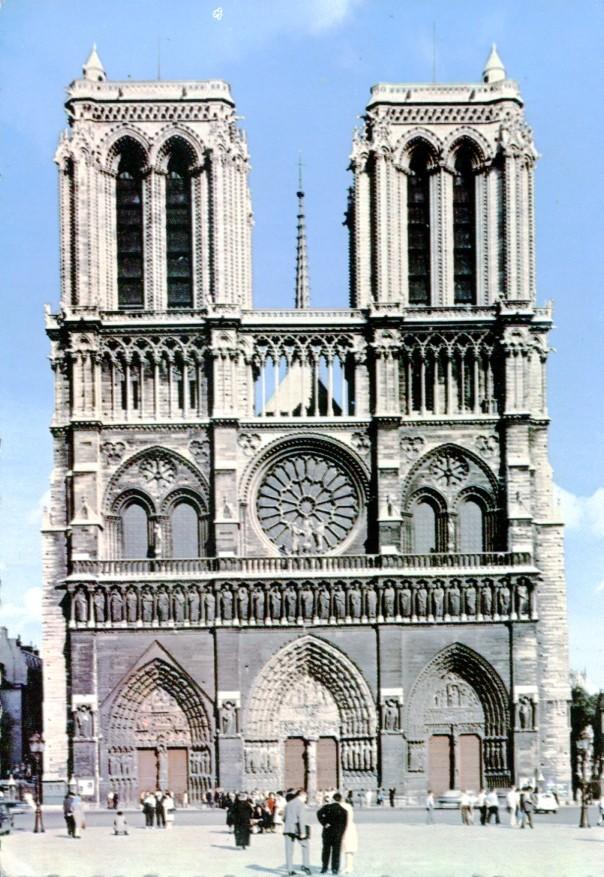 Postal 016706: PARIS - Notre Dame vista frontal