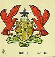 CROMO COLECCION UNIVERSAL 2114: ESCUDO GHANA. Numero 149