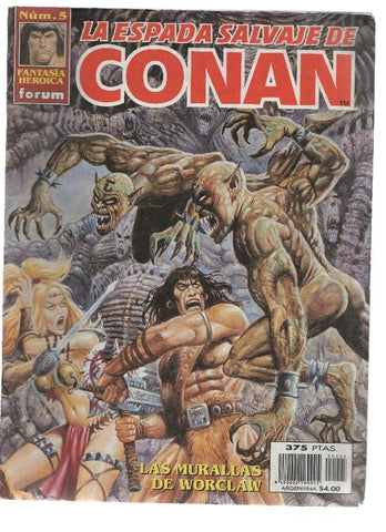 LA ESPADA SALVAJE DE CONAN, Volumen 3, Numero 05: Las Murallas de Worclaw