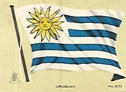 CROMO COLECCION UNIVERSAL 2038: BANDERA URUGUAY. Numero 371